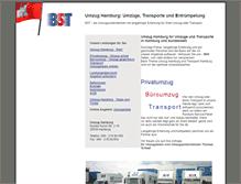 Tablet Screenshot of bst-transporte.de